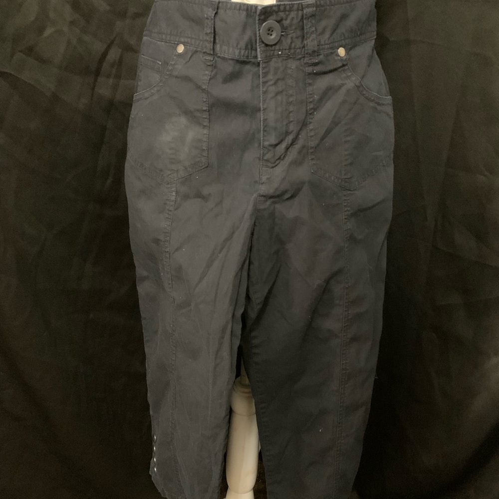 Christopher Banks Black Stretch 8 Capris